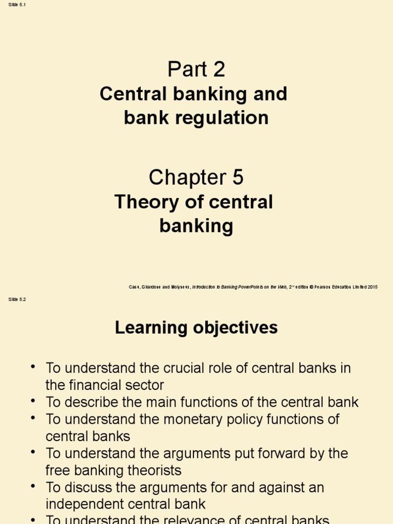 Central Banking and Bank Regulation PDF Policy Money
