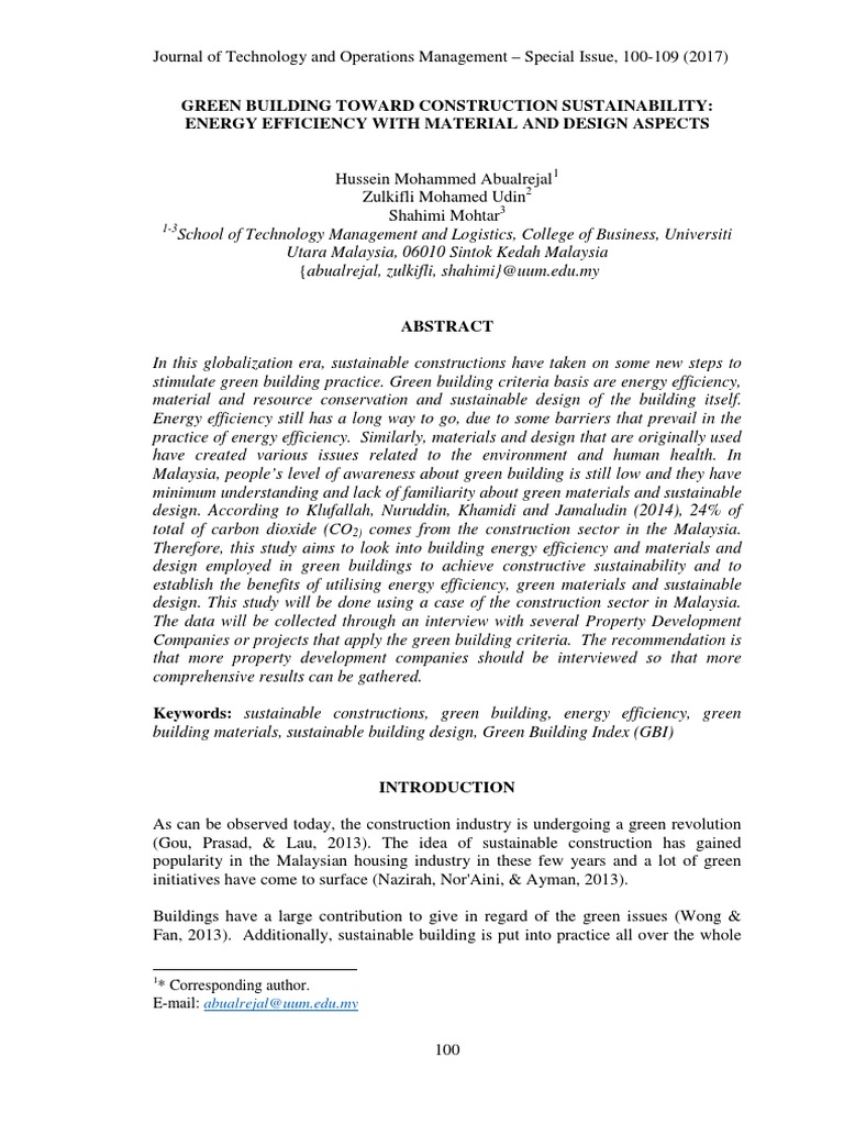 Green Building for Sustainable Construction | PDF | Green Building ...
