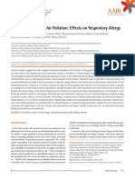 Climate Change and Air Pollution Effects On Respiratory Allergy