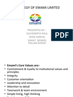 HR Strategy of Emami Limited: Presented By:-Suchismita Paul Oishi Sanyal Saikat Biswas Pallab Ghosh