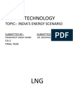 Energy Technology: Topic:-India'S Energy Scenario