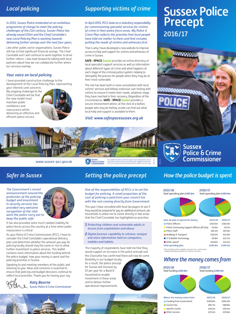 Sussex Police Precept: Supporting Victims of Crime Local Policing | PDF ...