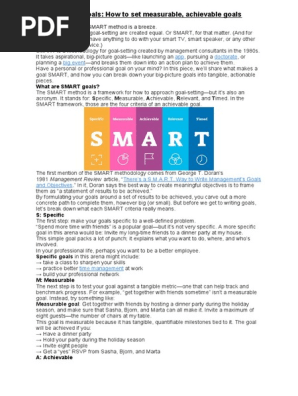 SMART goals