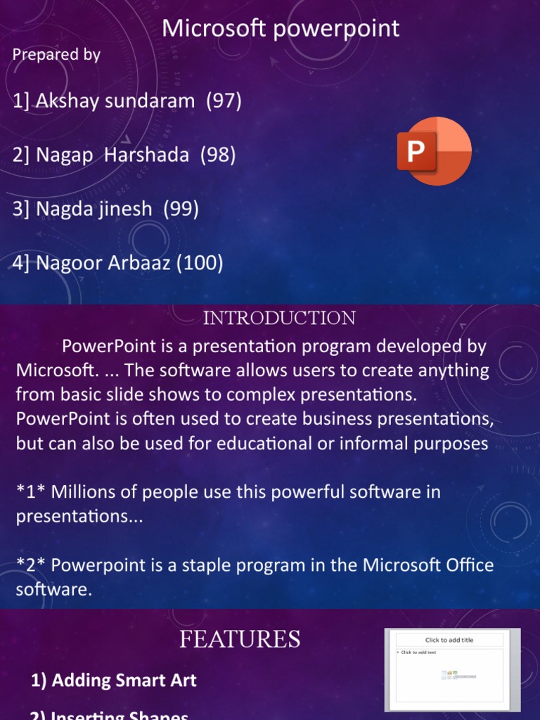 Microsoft PowerPoint Overview and Features | PDF