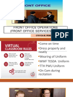 Front Office Operations (Front Office Services Nc11) : Oteyza M. Penero-Dbm-Hm