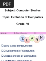 PPT_VI_Computer Studies_Evolution of Computers (1)