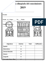 Examen Olimpiada Conocimiento