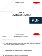 CE 206 Leveling and Surveying Unit 4