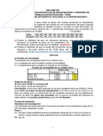 Examen Estadística II Especialización Solución