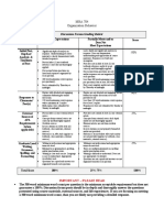 Discussion Forum Grading Rubric - MBA 704