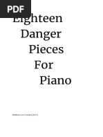 Eighteen Danger Pieces For Piano