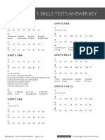 Think Level 1 Skills Test Key, Scripts & Acknowledgements