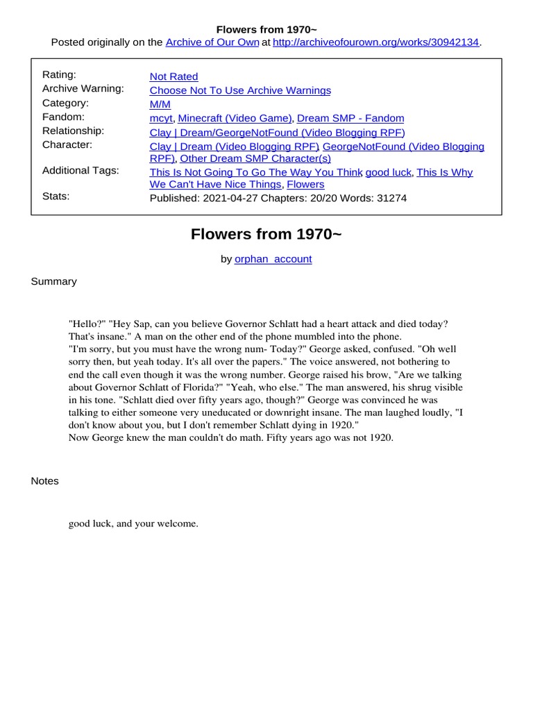 Flowers From 1970 PDF Dream