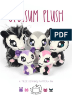 Opossum Plush Sewing Pattern