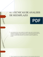 4.1 Tecnicas de Analisis de Reemplazo