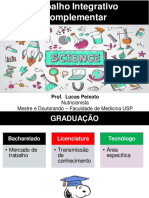 Nutricionista Mestre e Doutorando - Faculdade de Medicina USP