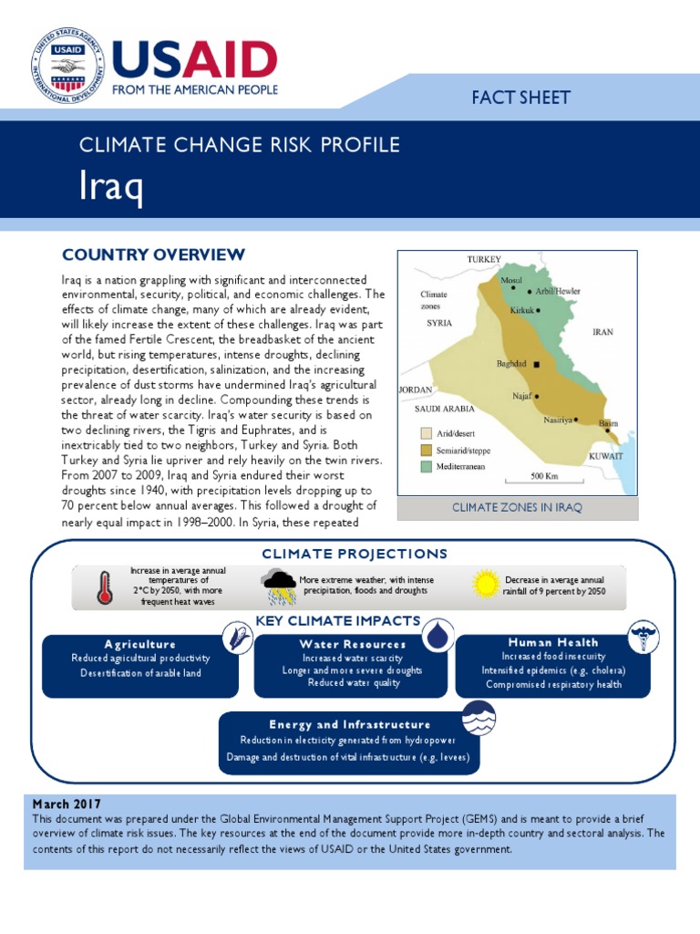 2017mar3 - GEMS - Climate Risk Profile - Iraq - FINAL | PDF ...