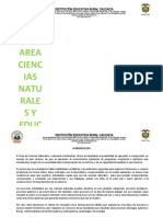 Plan de Area Ciencias Naturales 2021