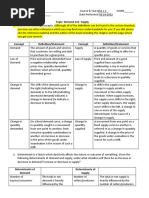 Demand and Supply Assignment