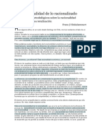 La Irracionalidad de Lo Racionalizado - Apuntes