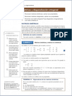 Diagonalizacion de una matriz simetrica