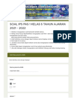 Soal Ips Pas 1 Kelas 5 Tahun Ajaran 2021 - 2022