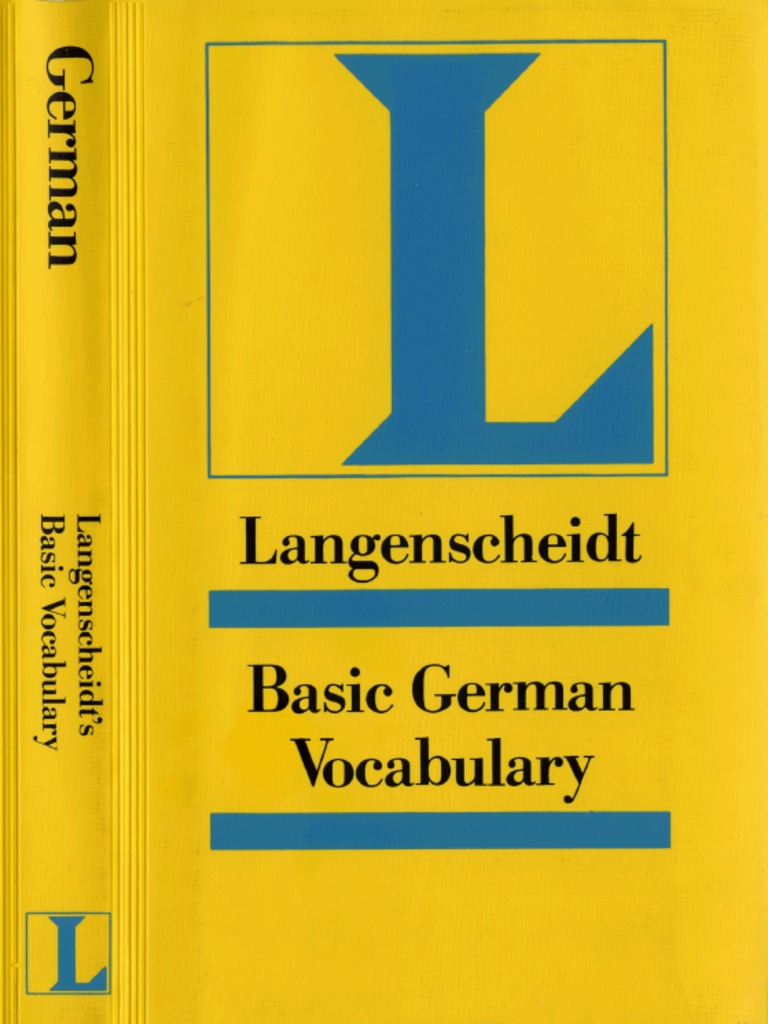 Langenscheid Basic German Vocabulary, PDF, Pronoun