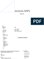 Vectores MIPS