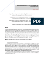 A Presidência de Provincia e A Instrução Pública No Império