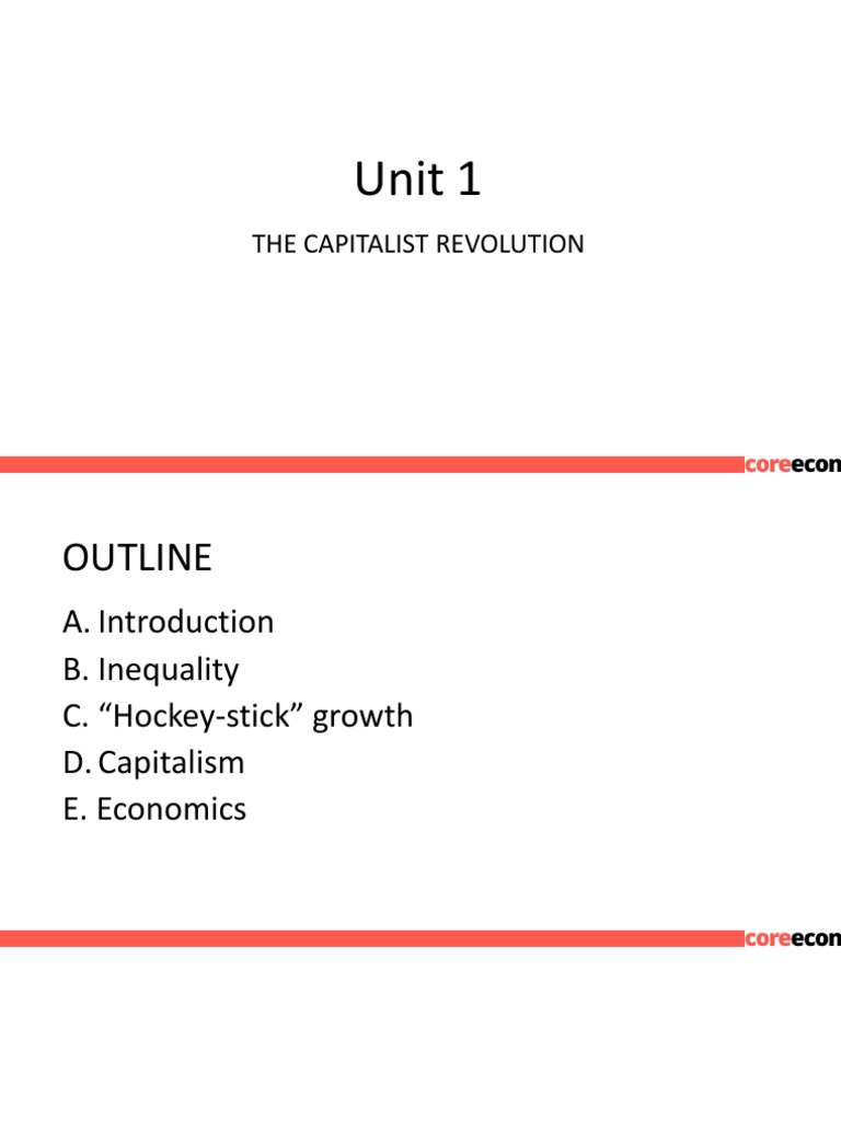 Unit 1 - The Capitalist Revolution - 1.0 | PDF | Economic Growth ...