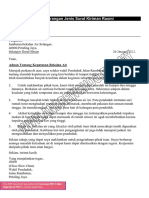 Surat Kiriman Rasmi Aduan Gangguan Bekalan Air