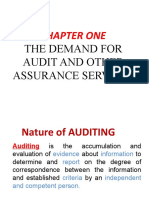 Chapter - 1THE DEMAND FOR AUDIT AND OTHER ASSURANCE SERVICES