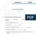 1A-Science Chapter-2 C, D&E: Worksheet-3