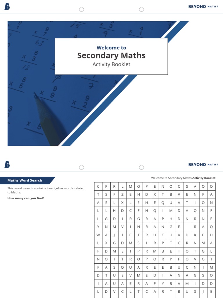 KS3 Maths Revision Activity Booklet | PDF | Numbers | Mathematics