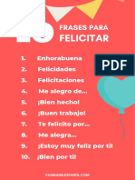 10 Frases Para Felicitar