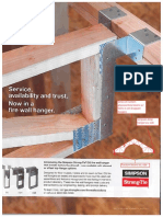 Firewall Drop Hanger Plywood Box Beam