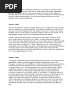 Research Setting: Correlation As A Statistical Test To Establish Patterns For Two Variables. The Statistical Analysis of