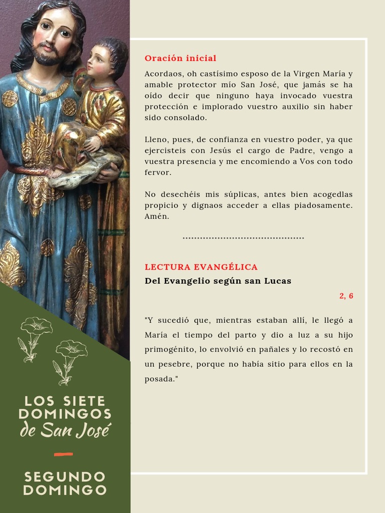Domingo San José02 | PDF | Cristo (título) | María, madre de Jesús