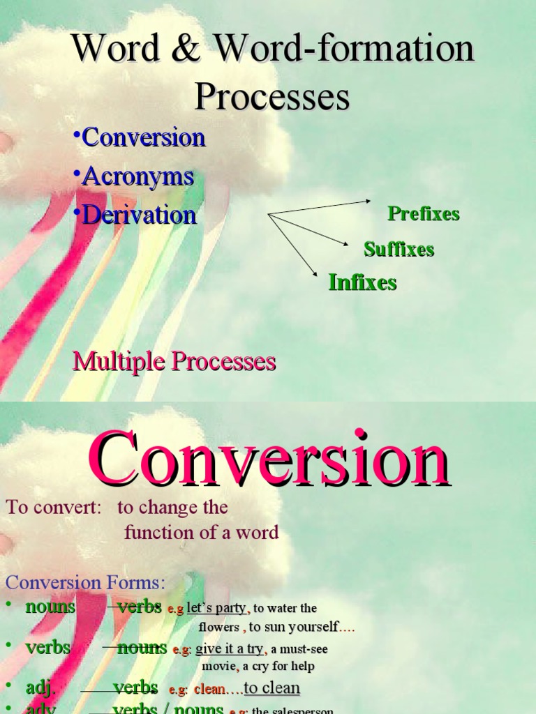 Conversion and Acronyms in Word Formation | PDF