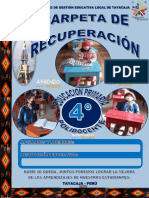 Carpeta de Recuperacion 4° Polidocentes 2022