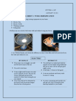 Task Sheet 3: Work Simplification: Electric