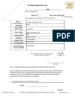 Candidate Registration Form STAR AVIATION 444