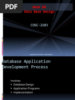 Week 04 Data Base Design: Database System
