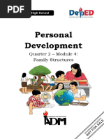 Personal Development: Quarter 2 - Module 4: Family Structures