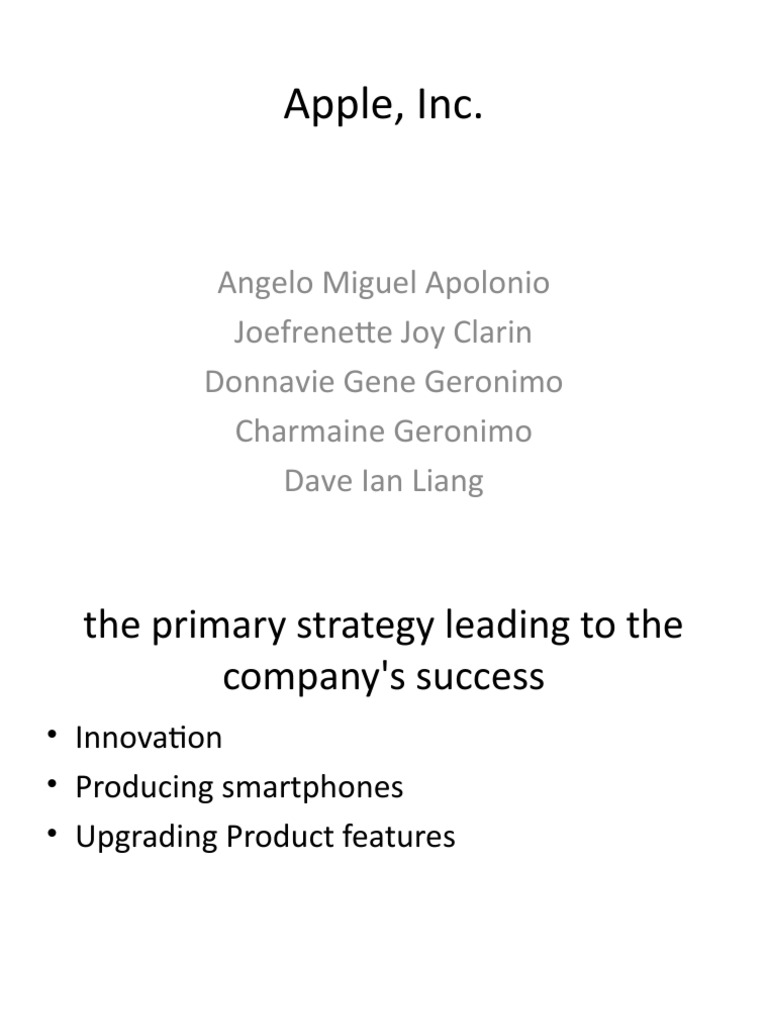 Apple's Innovation and Market Strategy | PDF