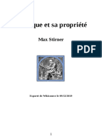Max Stirner - L'Unique Et Sa Propriété (Traduction Lasvignes - 1900)