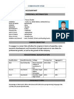 Curriculum Vitae Faizan