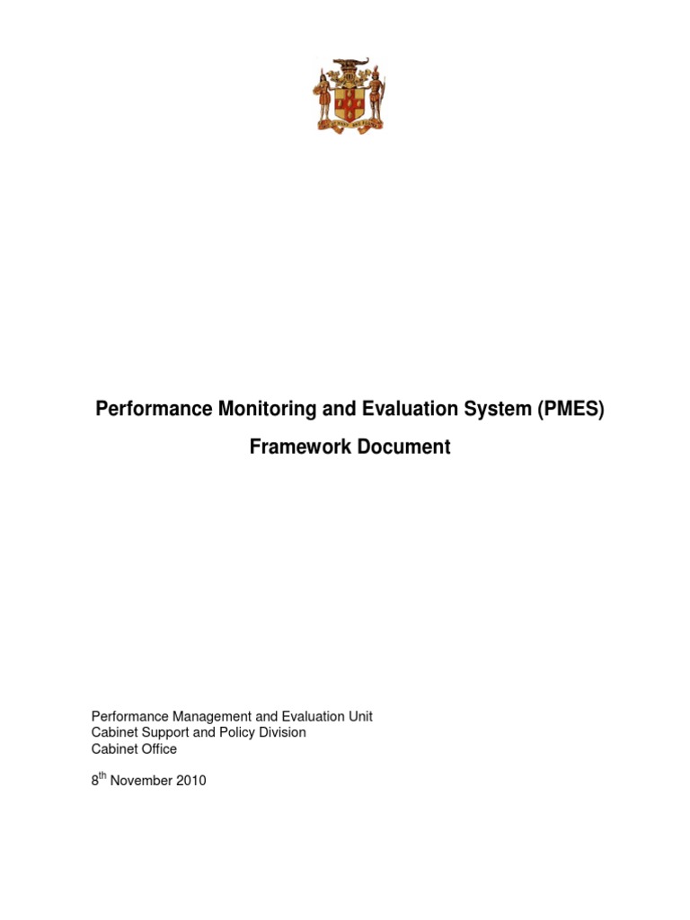 PMES Framework for Jamaica's Public Sector | PDF | Evaluation ...
