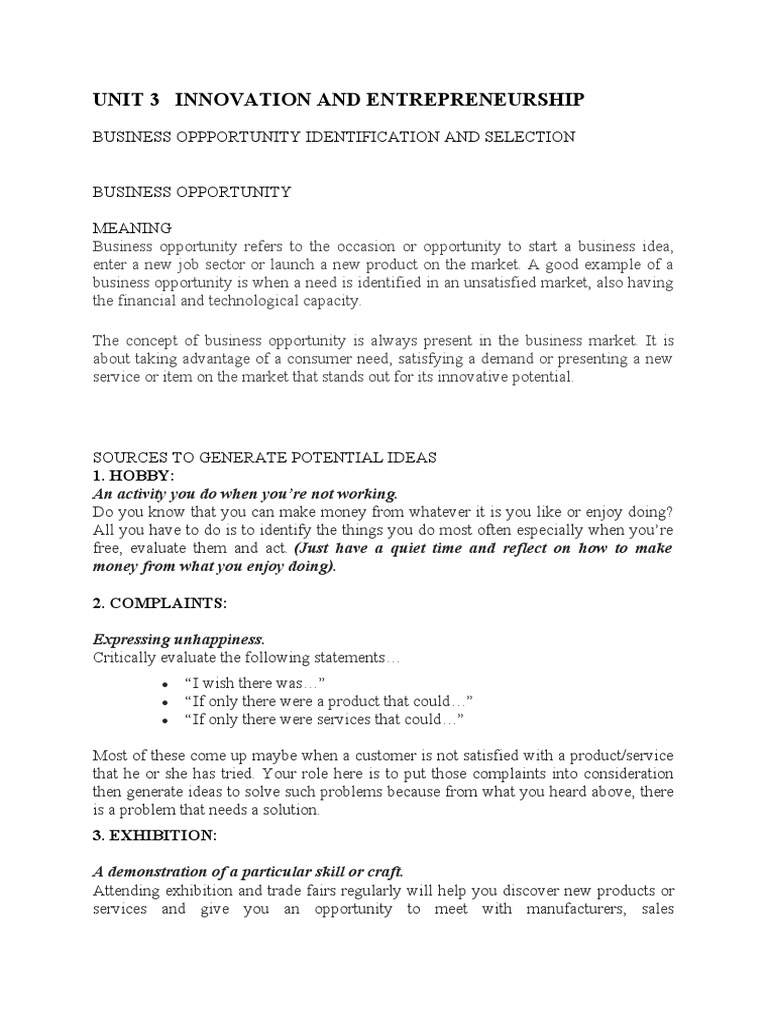 Innovation And Entrepreneurship Pdf Profit Economics Brainstorming