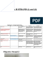 Objective B STRAND (I) and (Ii)